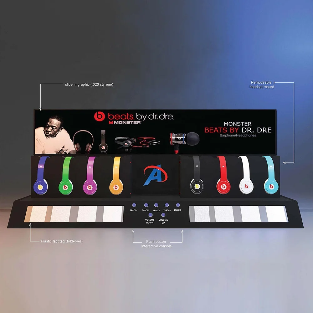 Custom Design Acrylic PC Accessories  Wireless Bluetooth Headset Display  Holder Stand Rack Rgb Headphone Stand