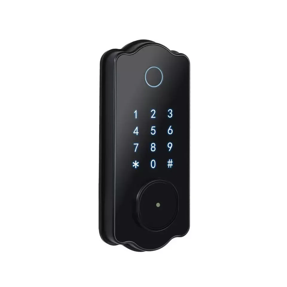 High quality smart door lock Fingerprint lock cylinders battery powered smart dead bolt