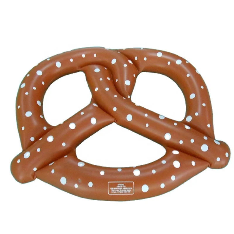 Swimming pool raft inflatable pretzel float