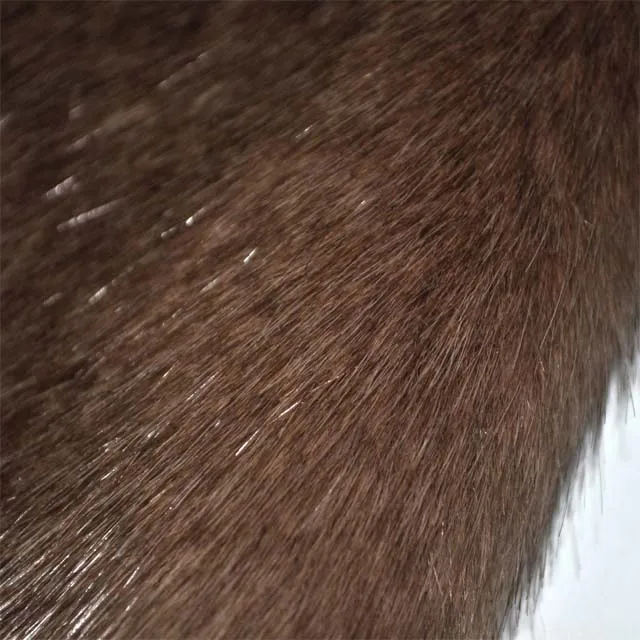 Лидер продаж, лисий мех 1,55 м, разрезаемый кончик меха кофейного цвета 1350 г/м, черный длинный ворс, индивидуальный искусственный мех для пальто/одежды