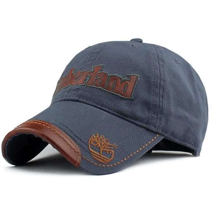 Creative baseball cap extended brim denim outdoor sun hat embroidered letter summer sun protection cap
