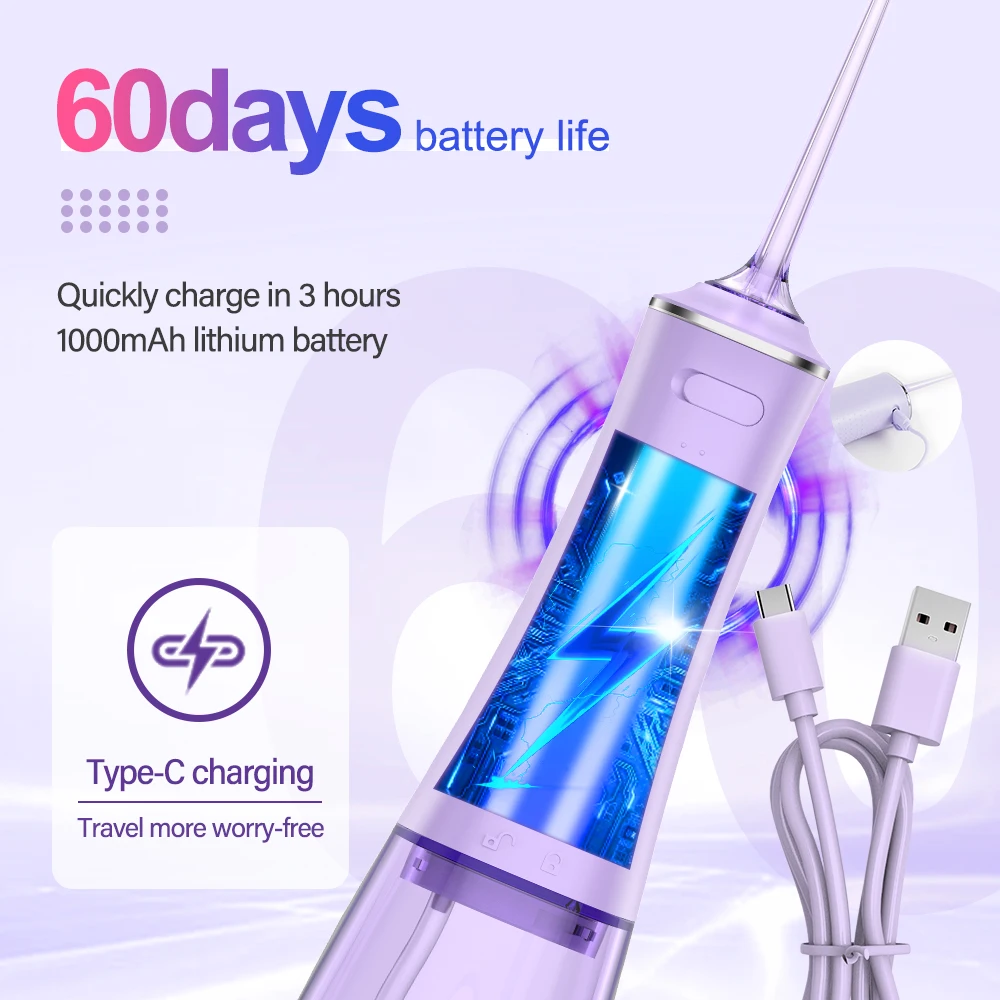 Wholesale Premium Oral Irrigator 280ml 4 Modes Oral Cleaning Machine Dental Water Flosser Professional