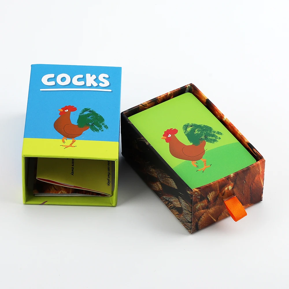 Custom logo size printing standard educational flash card