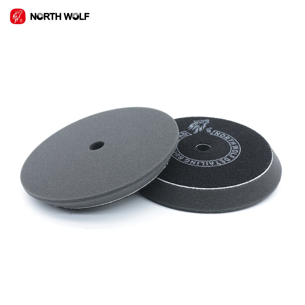 North Wolf Black Buffing Foam Pad 5inch Car Care Products Auto Foam Polishing Pad