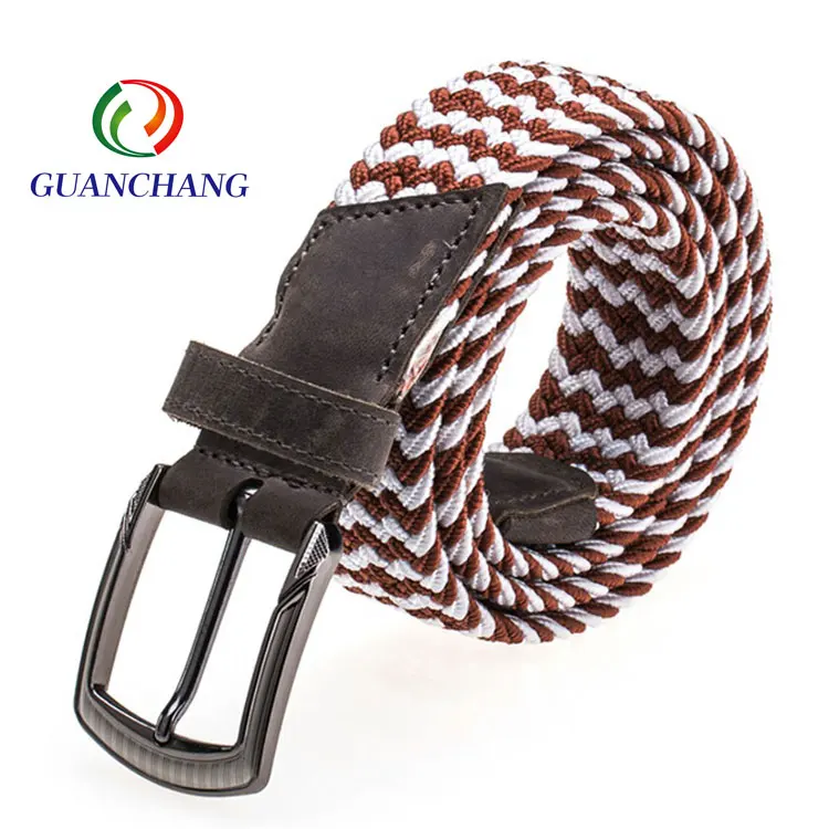 Customized New Trend Thin Men Fashion Braided strap Western Cowboy Belt  for jeans pants