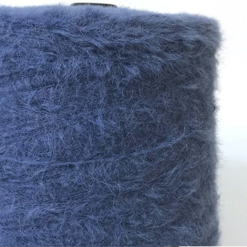 13.5S Mink Hair Yarn 1.3CM 100% Nylon Feather Knitting Yarn