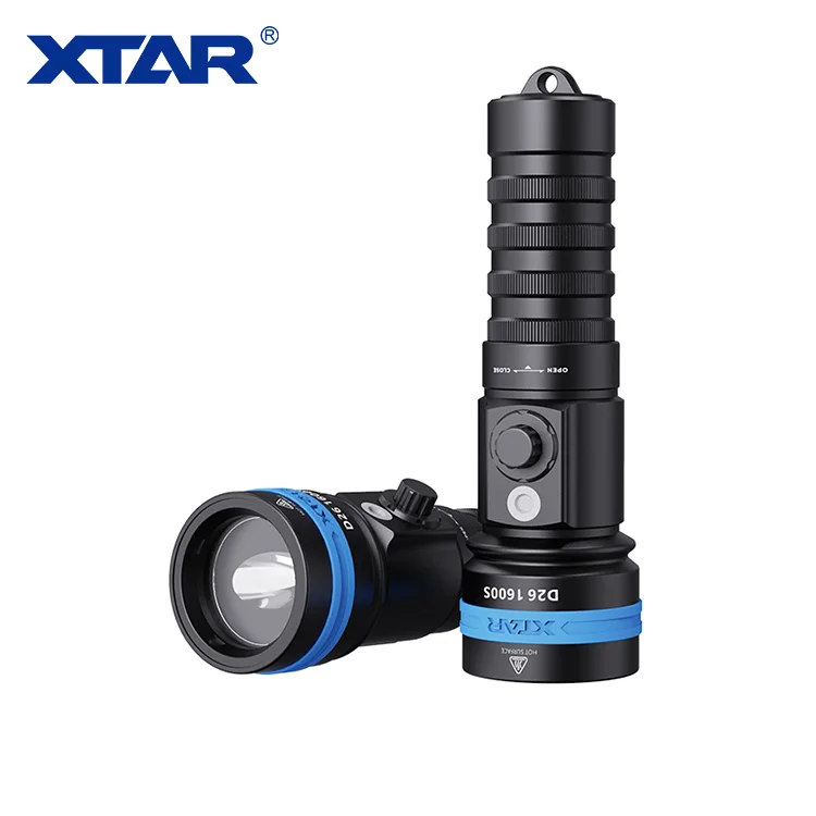 Xtar D26 1600 люмен сильный глубоководный свет вспышки под водой дайвинг-факел для рыбы Linterna Sumergibles de mano