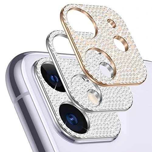 Luxury Diamond Lens Film Case for iphone13 Pro Max Camera Anti-Shock Lens Protective Film Shiny Rhinestone Lens Cover
