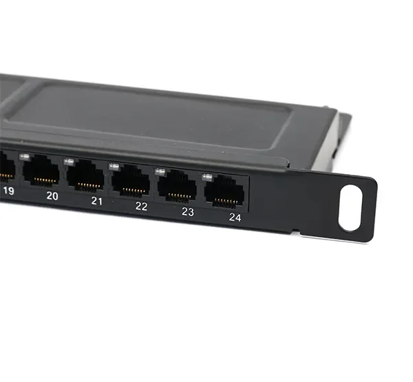 Новый продукт 0.5U Cat 5E 24 порта коммутационная панель Keystone Utp Rj45 48 портов со