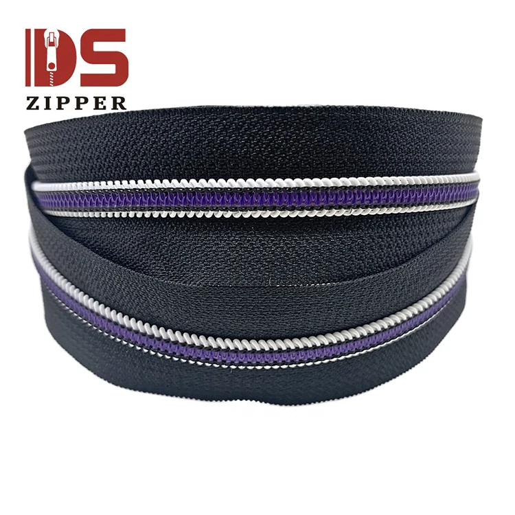 contrast jelly duotone color new style special color iridescent nylon zipper fast delivery factory direct sales