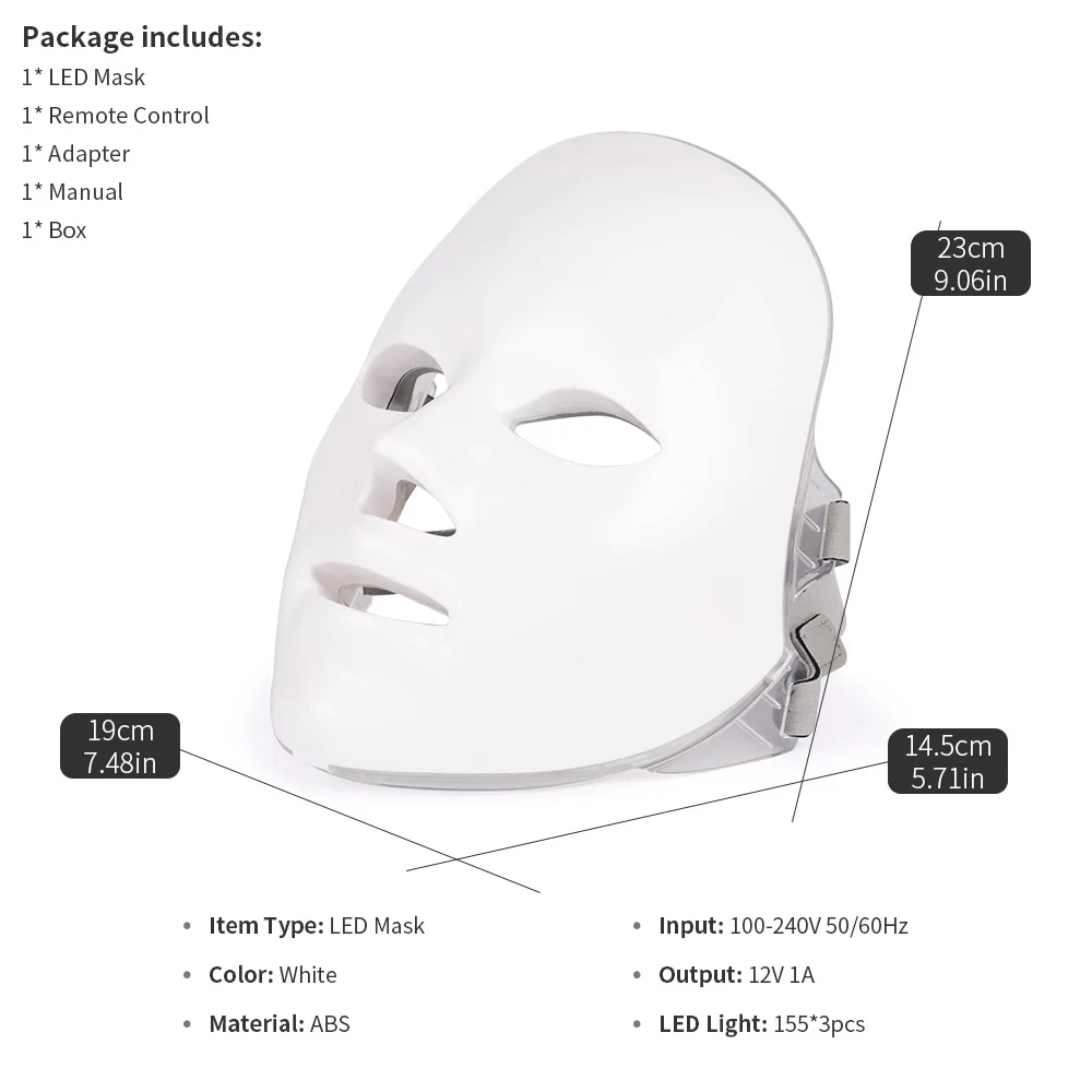 LEDM05 LED wireless face mask for Beauty
