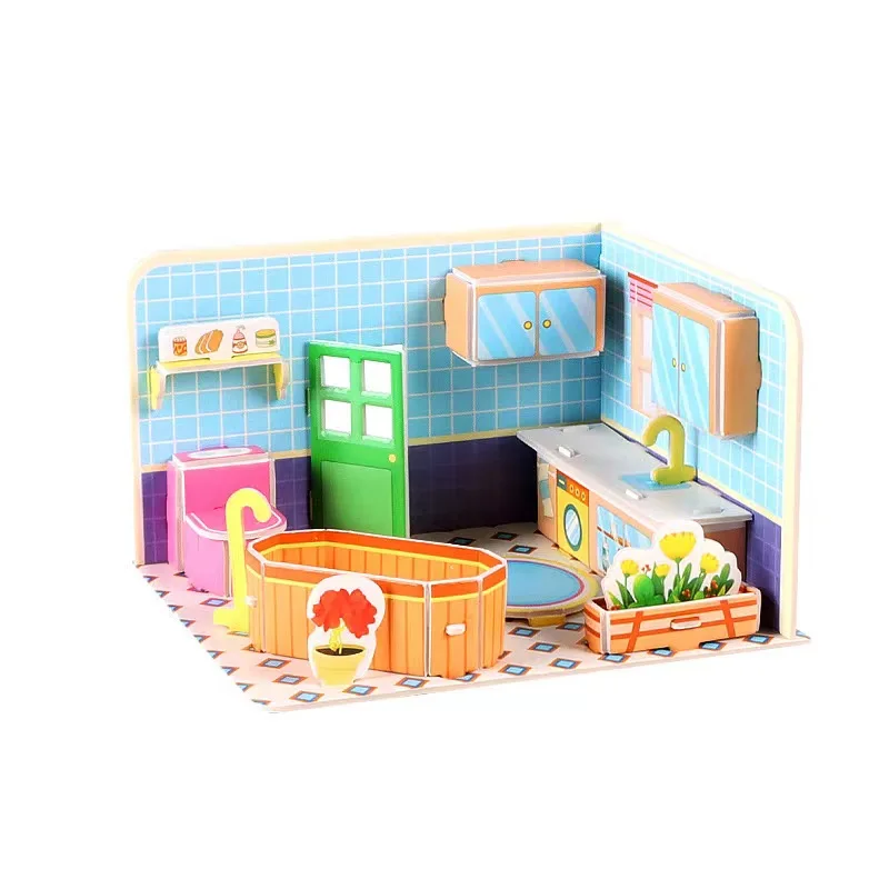 New 3D Paper Puzzle Car Shaped Puzzle Educational Toys Promotional Gifts For Kids