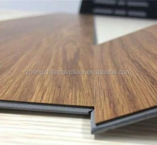 Domotex  cheaper 1mm IXPE plus 5mm SPC core  click vinyl flooring tiles