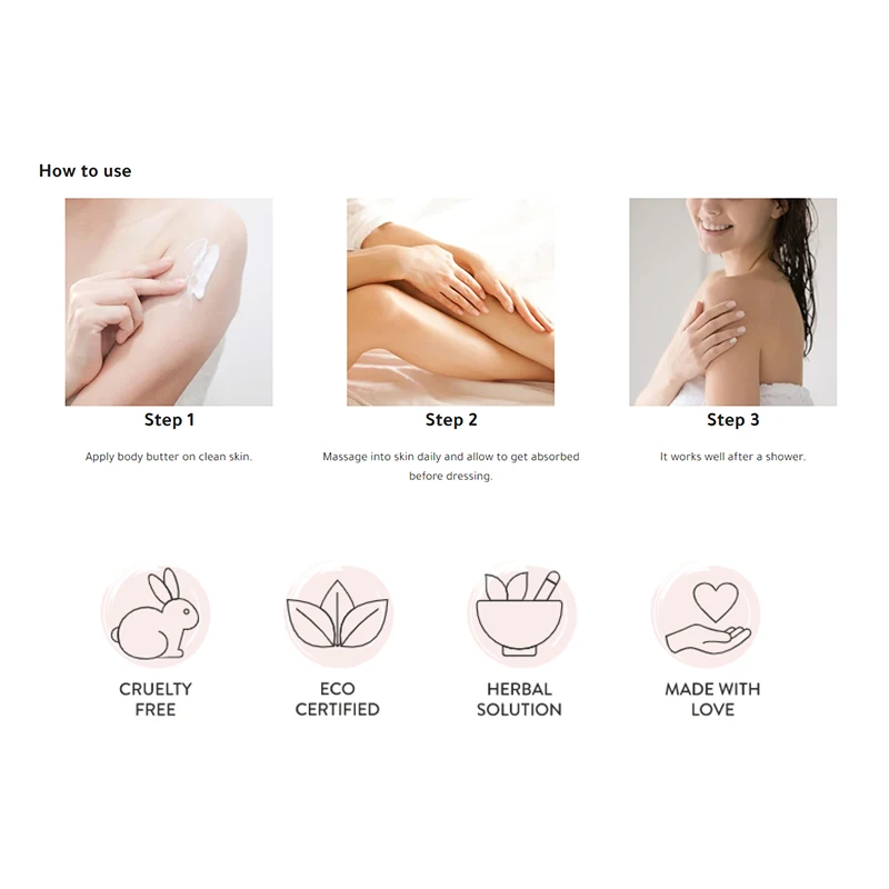 OEM recipe dropshipping guangzhou lady eczema fragrance body butter with shea butter body butter set