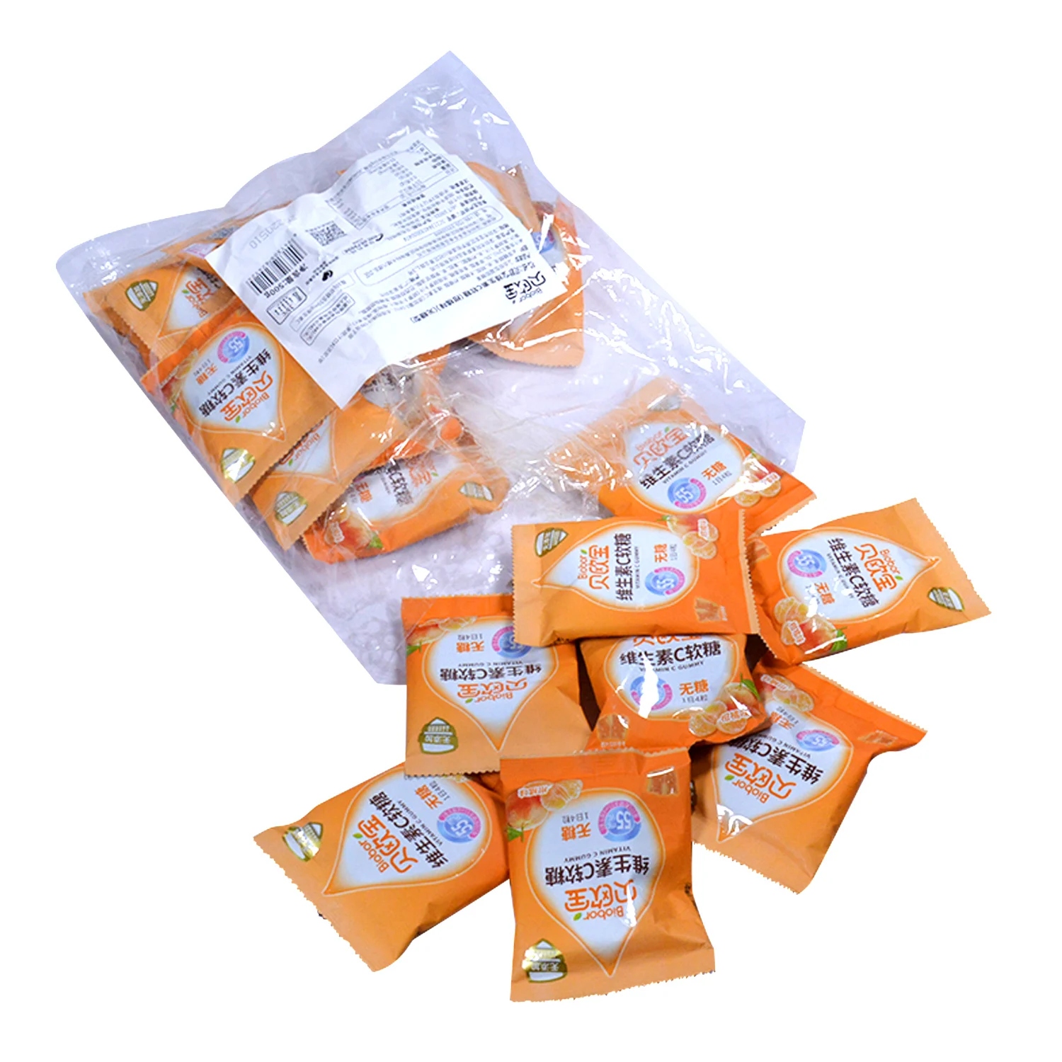 Biobor vitamin C fruit forest vitamin bear hair gummy jelly sugar free candy gummies bear sweets