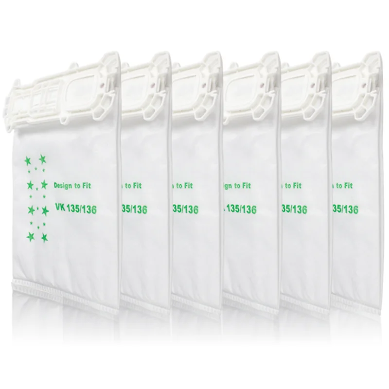 Нетканый фильтр, запчасти для пылесоса, аксессуары, тканевый пылесборник, фильтр, пылесборник, пылесборник Vorwerk Kobold VK135 VK136 FP135