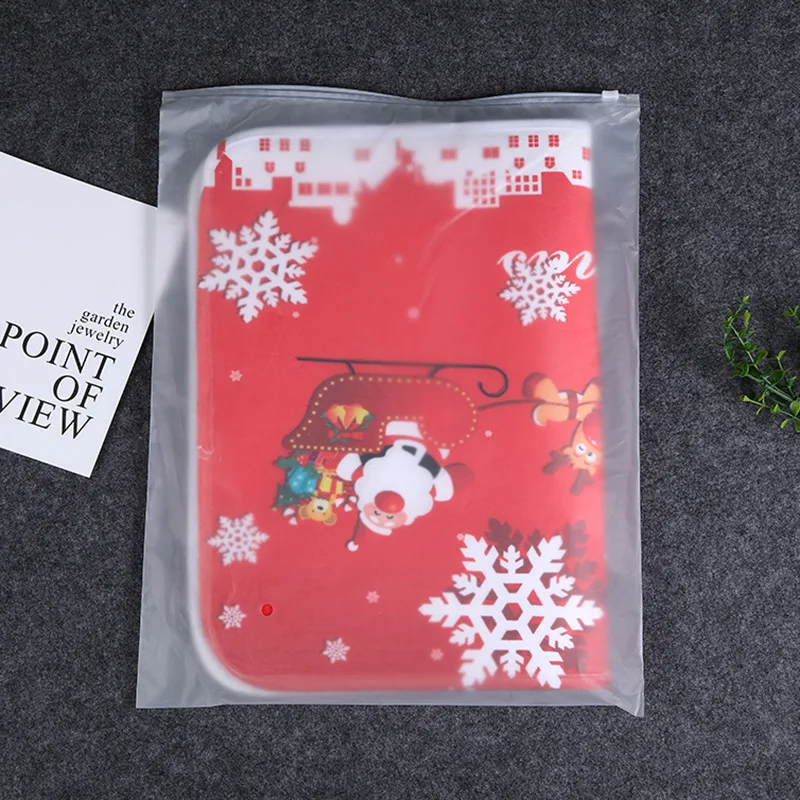 Custom Slide Matte Frosted Zipper Plastic Bag Clear Clothing Tshirt Poly Zip Bag With Logo