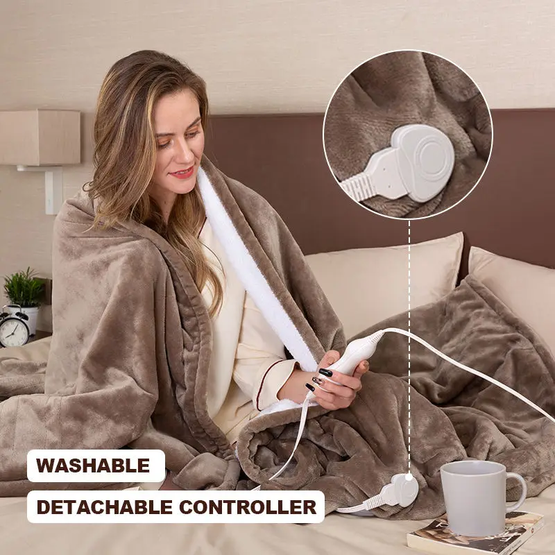 Wholesale Custom Syy Electric Warm Heating Blanket for Beds Extra Comfortable UK Winter Throw LCD Controller Electric Blanket