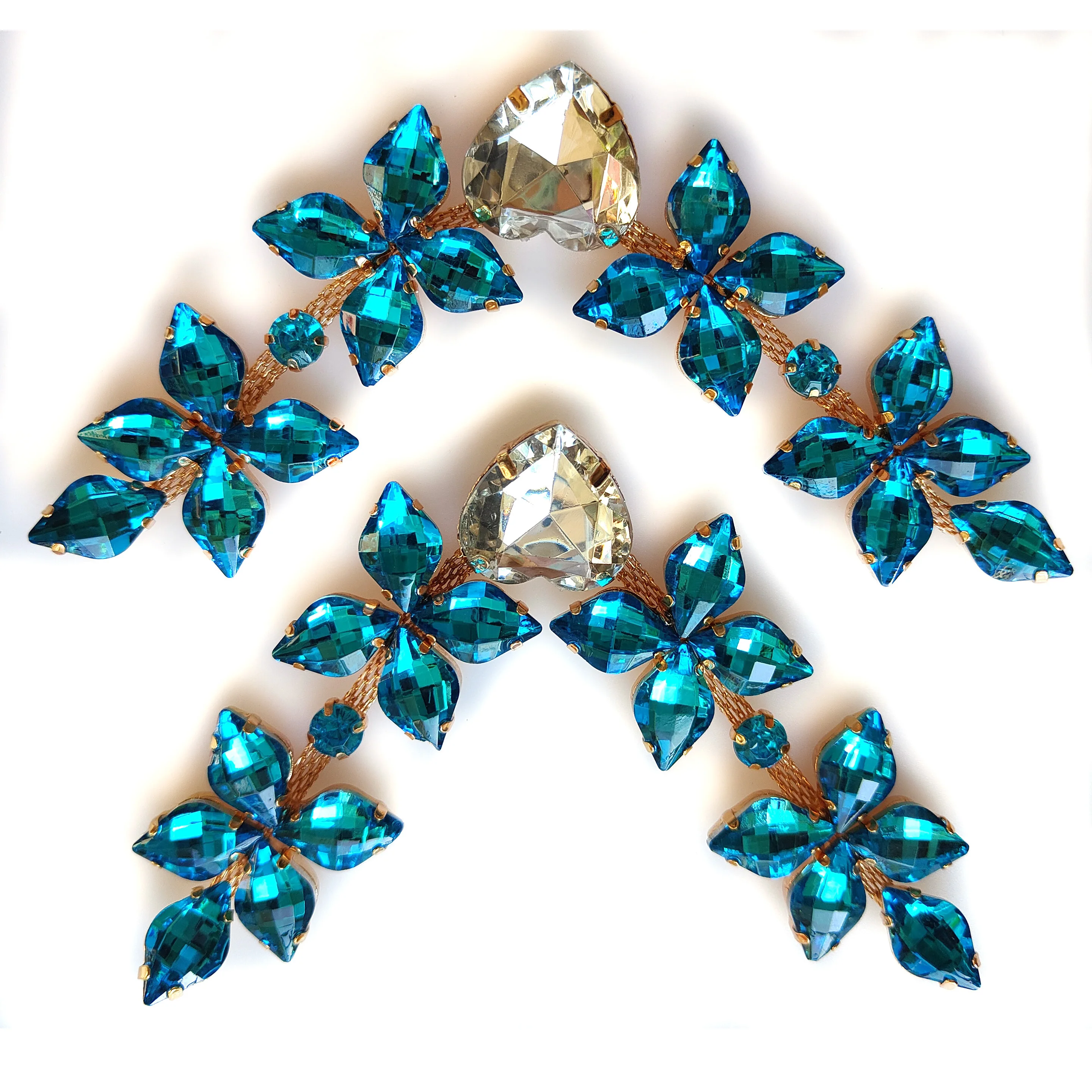 Новое поступление, шлепанцы V-образной формы, украшенные кристаллами и камнями, Блестящие модные украшения для обуви, отделка для обуви