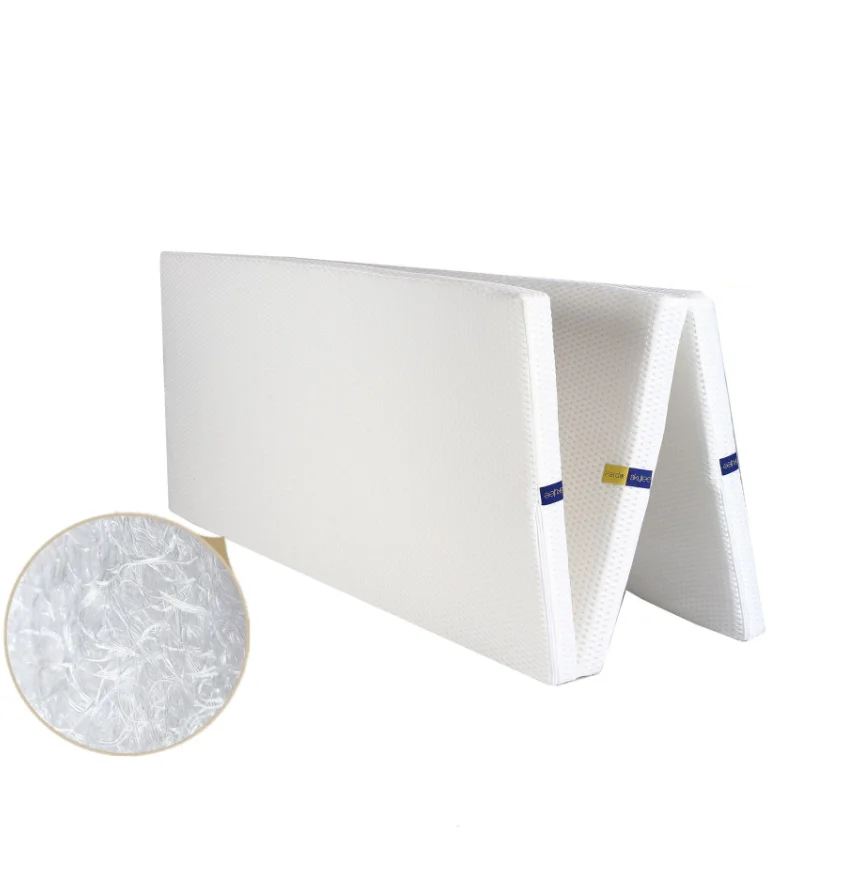 Queen size Japanese POE 3 folding portable 4 D air fiber thick tatami futon elastic polymer mattress