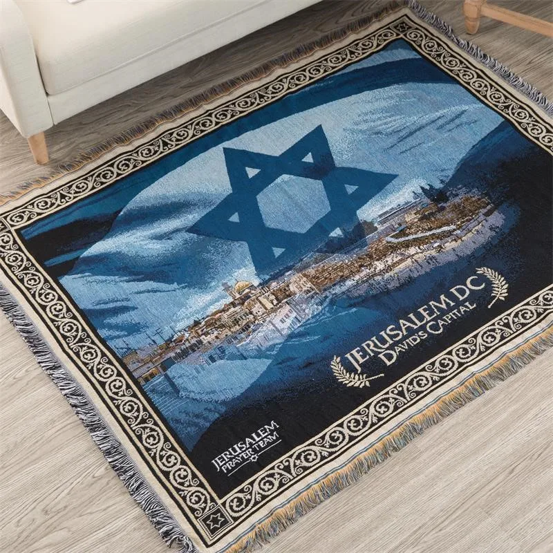 130*160cm Israel Sofa Prayer tapestry Christian gift Europe and America altar decoration Blanket Carpets And Rugs