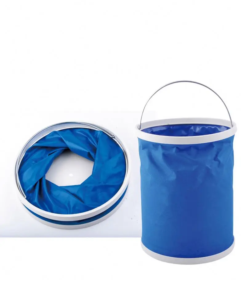 Xinghe Portable outdoor folding bucket camping barbecue fishing car bucket for car washing