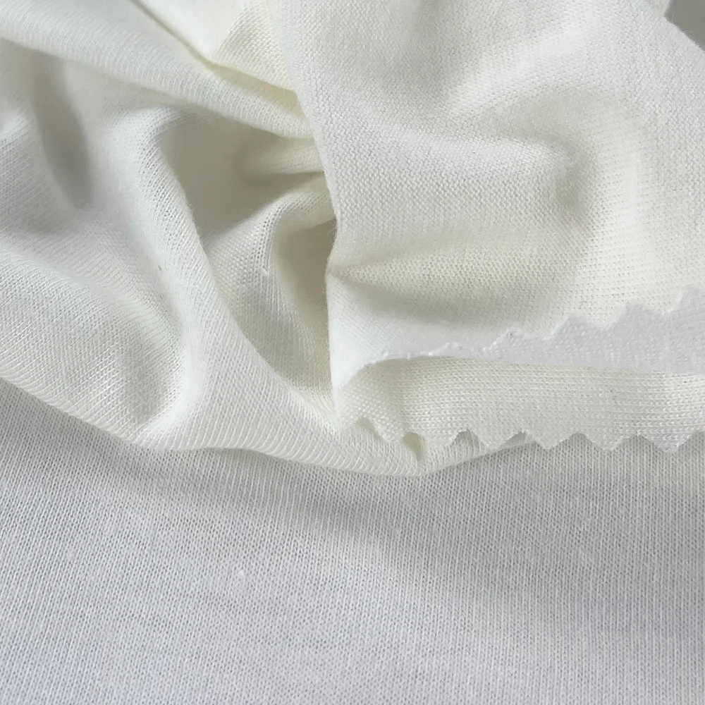 Higher Quality 160G 100 Cotton For Making T-shirt Garments Knit Plain Single Jersey Fabric