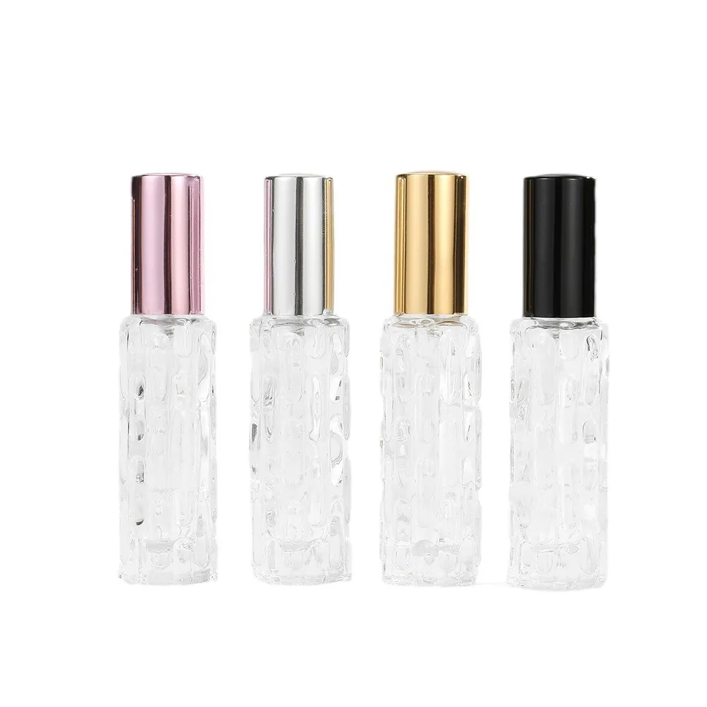 10ml Glass perfume dispenser bottle Mini portable travel sample dispenser bottle Squeeze delicate small perfume glass bottle