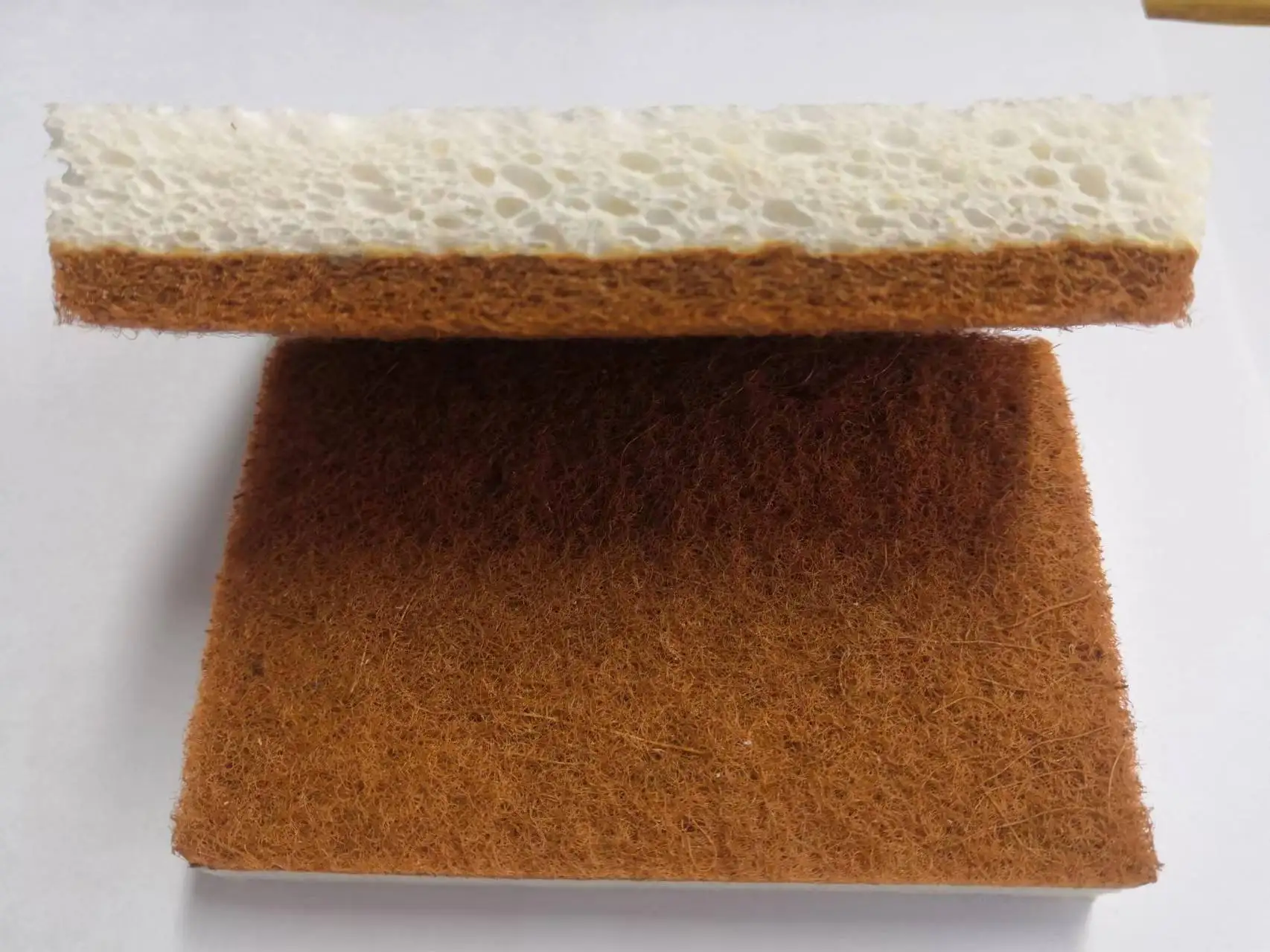 Natural Eco Friendly Non-scratch Scrub Sponge Coconut Scrubber With Cellulose Dish Sponges For Kitchen Cleaning
