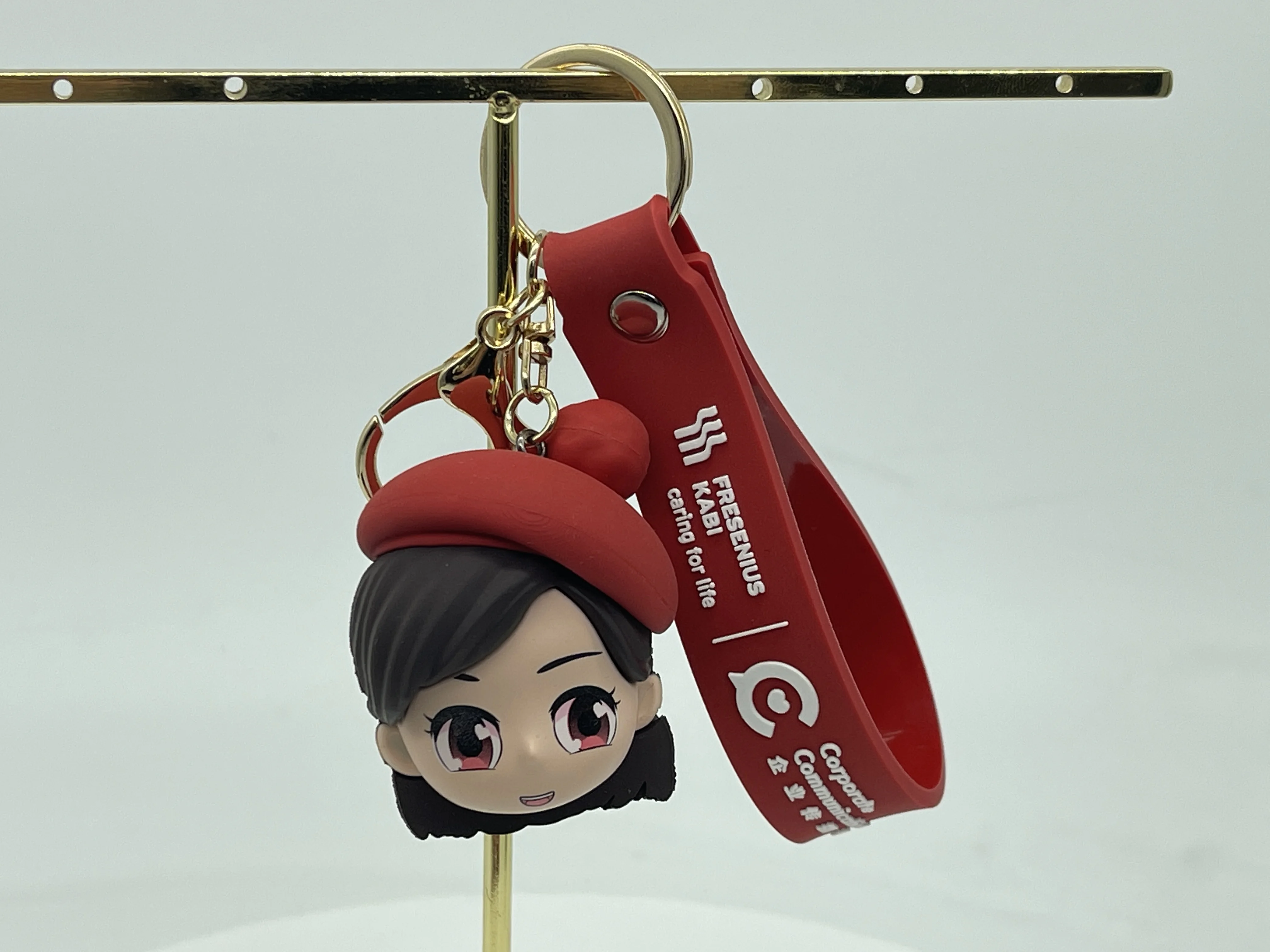 PVC Custom Logo 2d Soft Pvc Plastic Keychain metal gift anime Rubber key chain 3D silicone Rubber Key Ring rubber pvc keychain