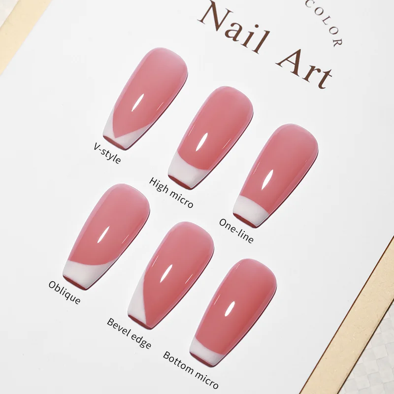 OEM Nail French Stamp Plate Stamping Nail Art French Tip Silicone Color Nail Art Stamping