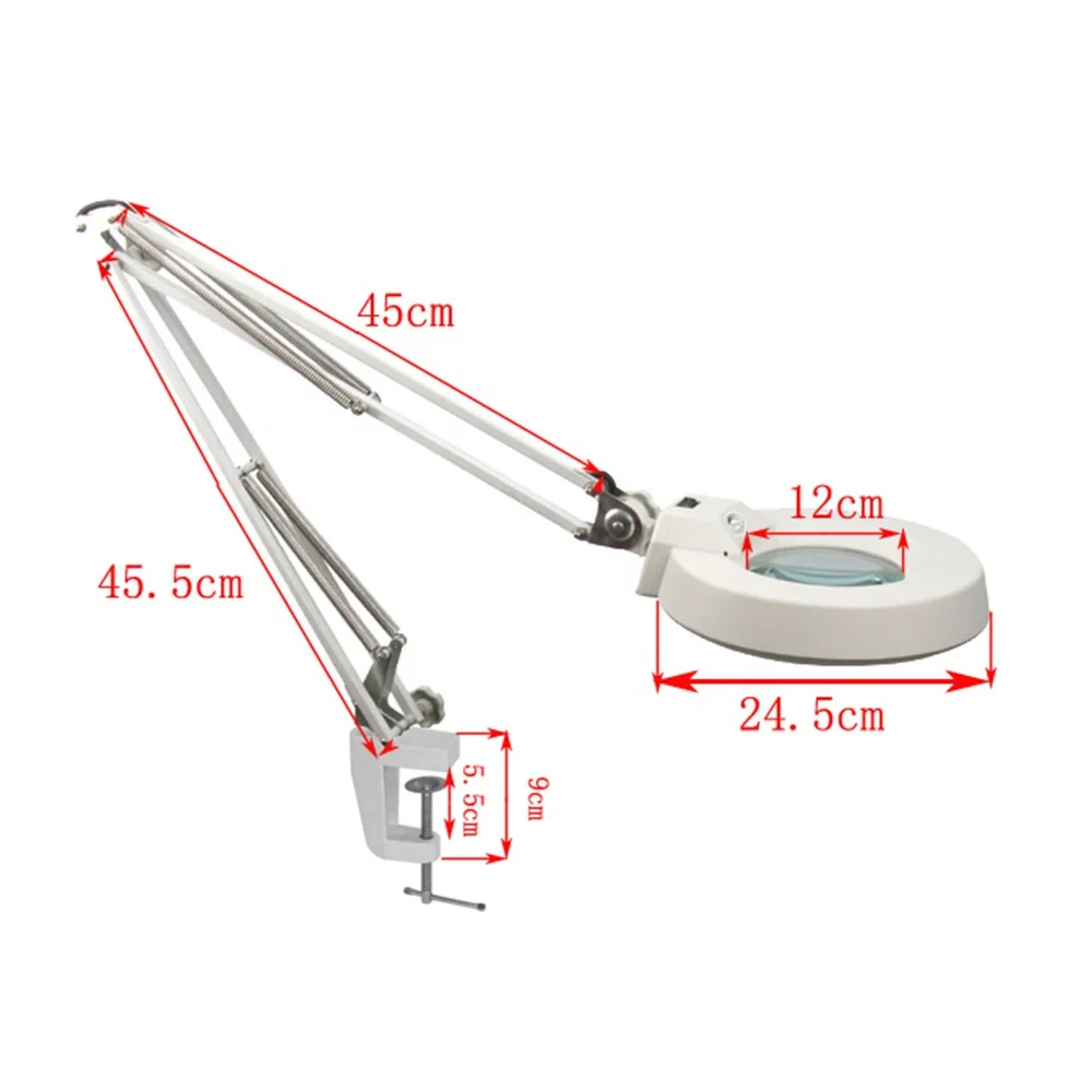 Magnifying work bench Lamp,Antistatic Magnifier bench lamp magnifier glass lamp