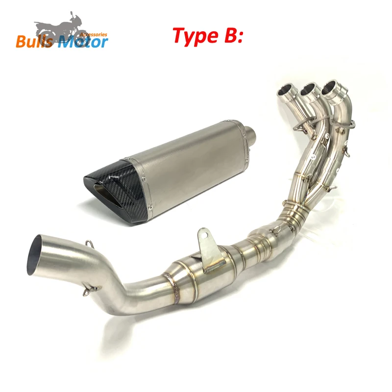 Stainless Full Exhaust for YAMAHA MT09 FZ09 Exhaust Pipe 2021 2022 MT 09 FZ09 Motorcycle Front Exhaust Tube pipe moto elbow