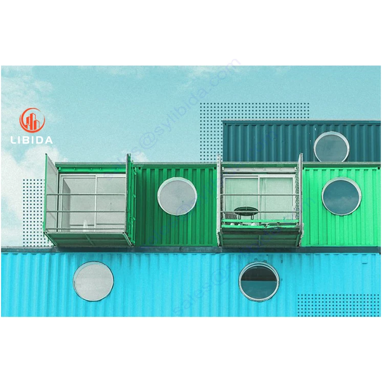LIBIDA  prefab lowes modular portable flat pack australian standard homes prebuilt container house garage storage foldable house