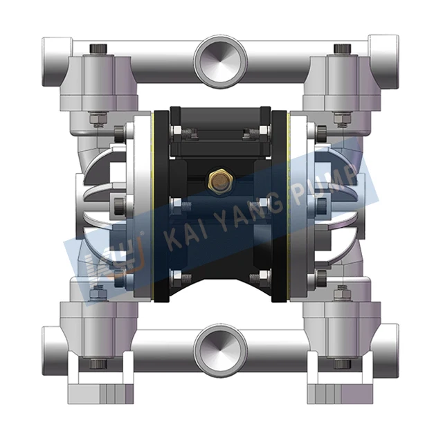 Polypropylene Small Dosing Pump Pneumatic Double Diaphragm Strong Conveying Capacity Good Self-Priming Ability