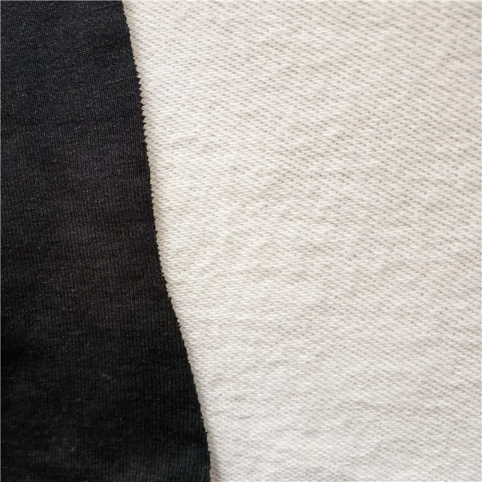 360gsm Cotton Terry Knitting 100%Cotton French Terry Hoodie Fabric Cotton Three Thread Terry Fabric