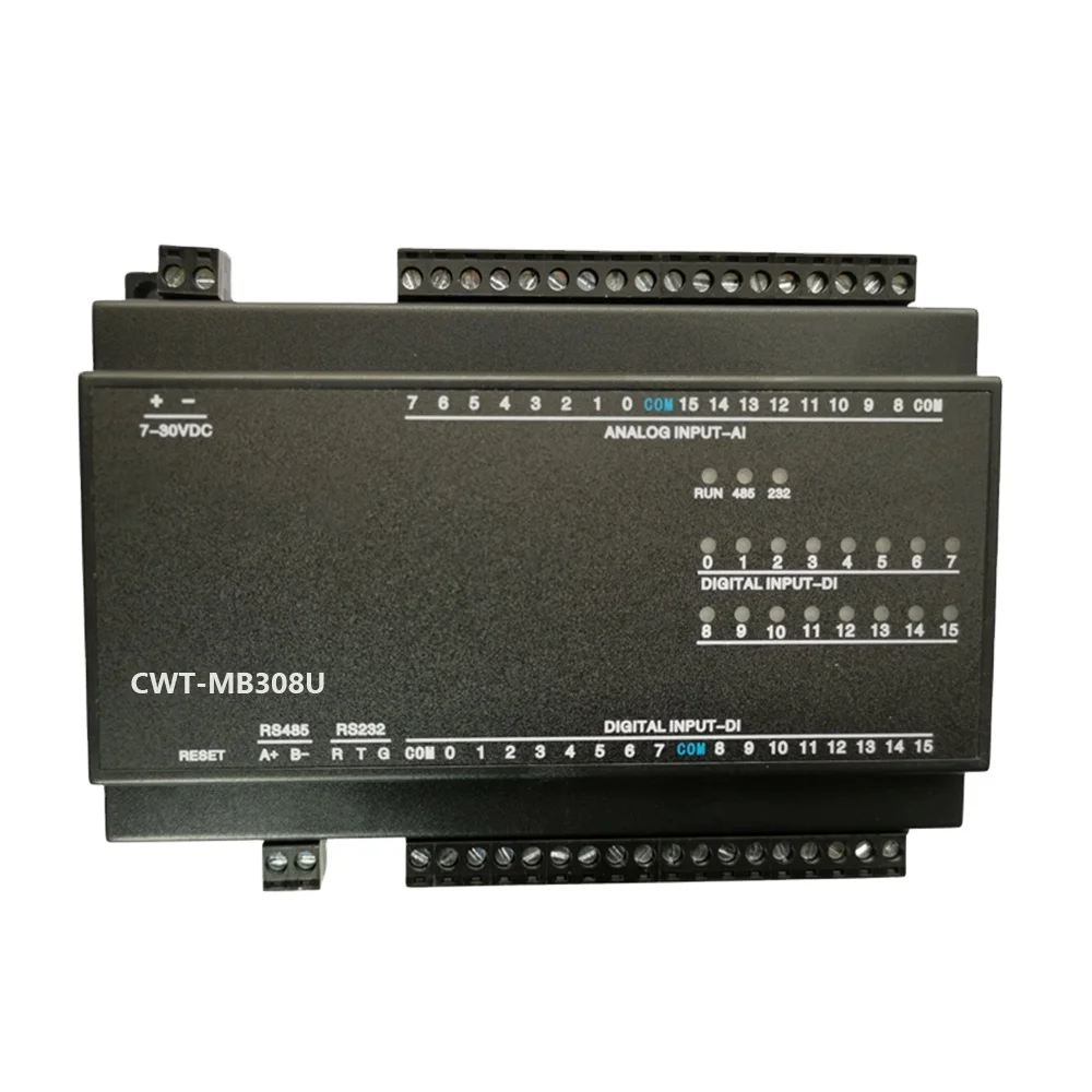 CWT-MB308U 16AI + 16DI RS485 RS232 Ethernet Modbus Rtu отложным воротником Tcp ввода/вывода Модуль сбора