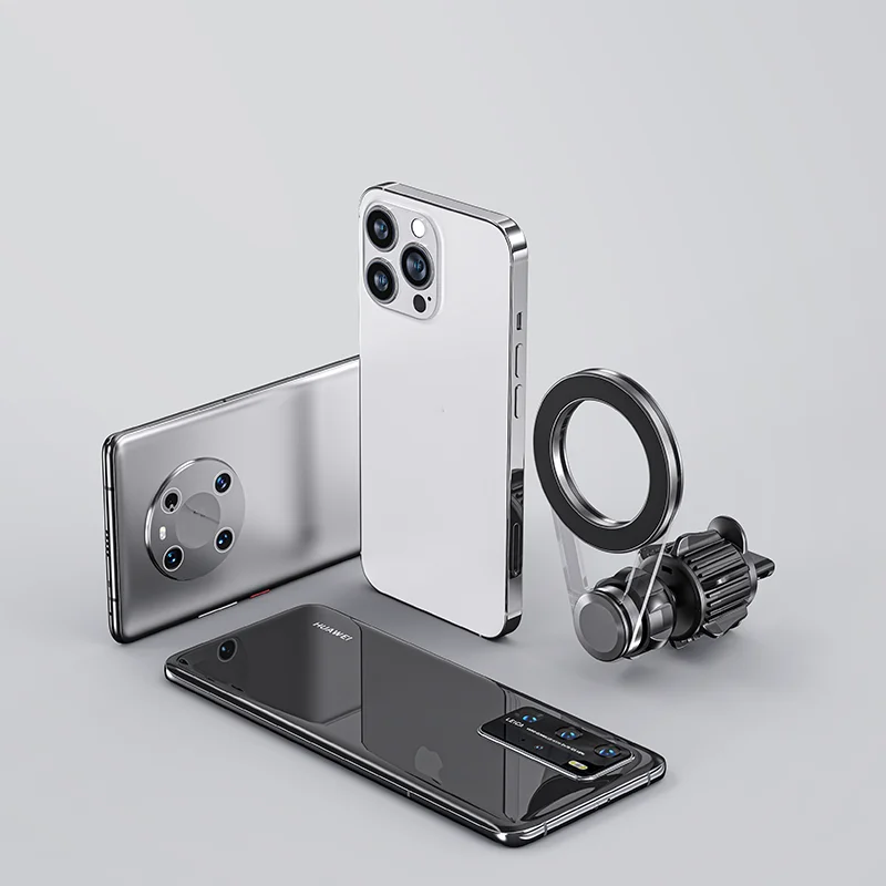 Boneruy Z08 Metal Magnetic Mobile Phone Holder Stand 360 Rotatable Car Dashboard Cell Phone Holders For Car