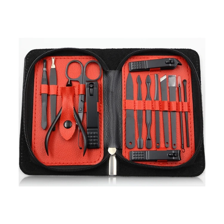 Cheap wholesale customized manicure 15pcs set women luxury manicure set manicure sets
