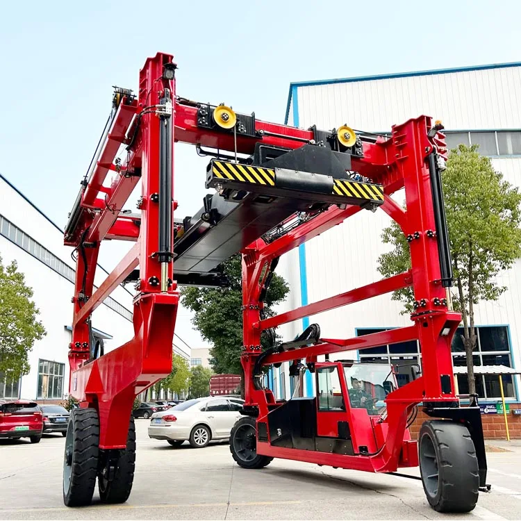 Empty Container Handler Multicab Carry Gantry Rubber Type Hook Lift Container Straddle Carrier