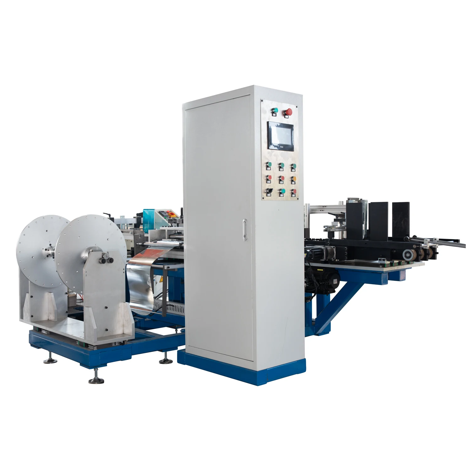 Saw blade making cutting and fixing machine for cling film aluminum foil box