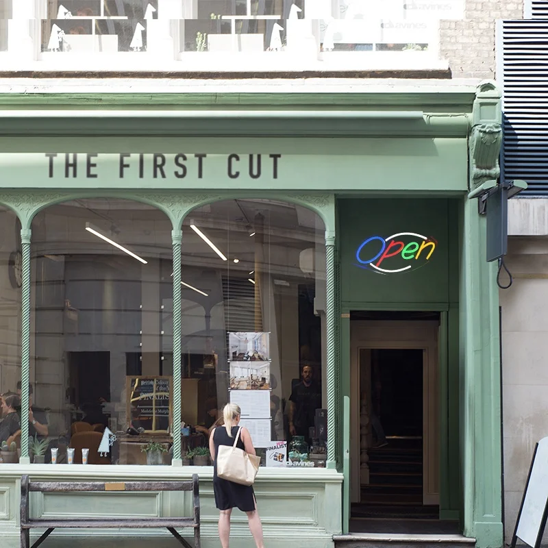 Neon Light Open Led Sign Board Retail Store Business Logo Acrylic Neon Led Open Sign