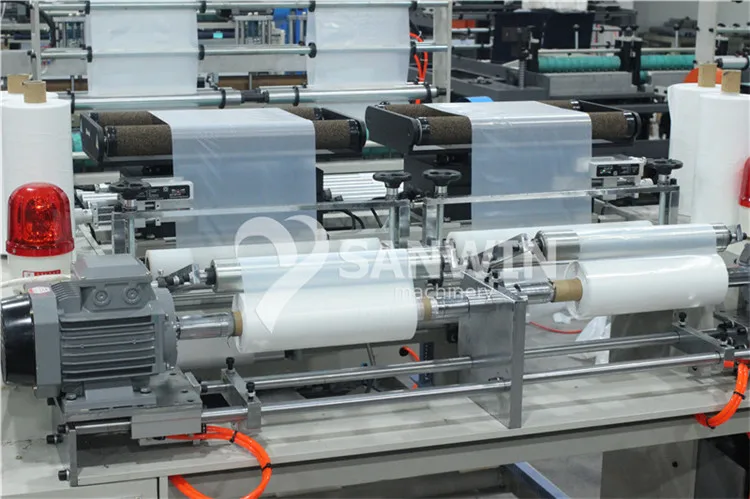 High Speed Disposable Garbage Trash Rubbish Plastic Bags On Roll Making Machine PE PP Rolling Bag Making Machine