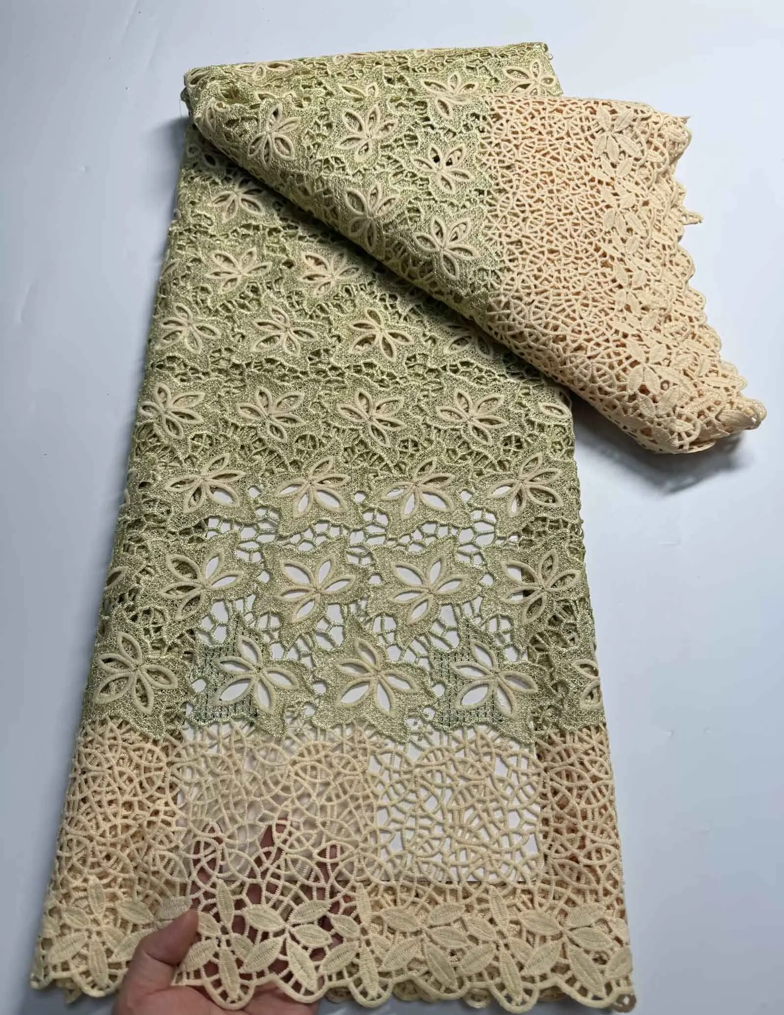 Price water soluble embroidered fabric for ladies african swiss guipure cord lace