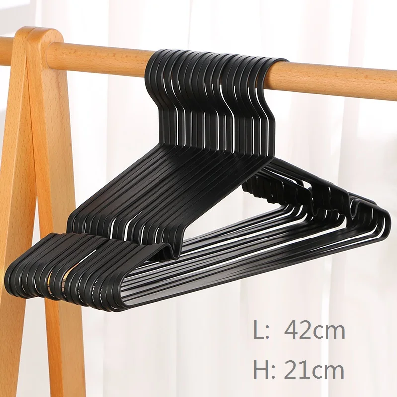 New products heavy iron clothes hangars black white coat metal hanger Factory wholesale electroplated hanger hijab hanger