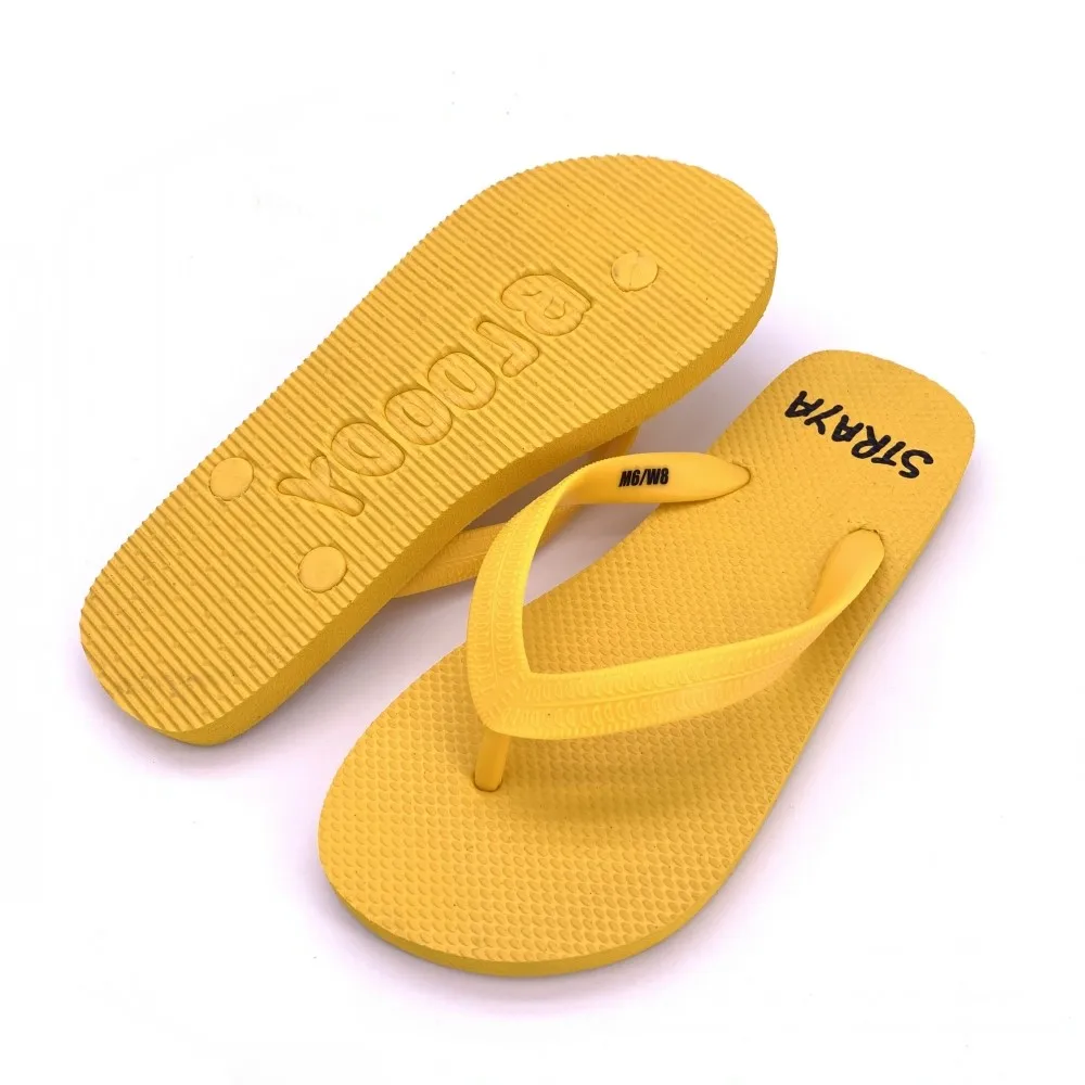 Cute Beach Slippers Kids Flip Flop Sand Imprint with Embossed Logo