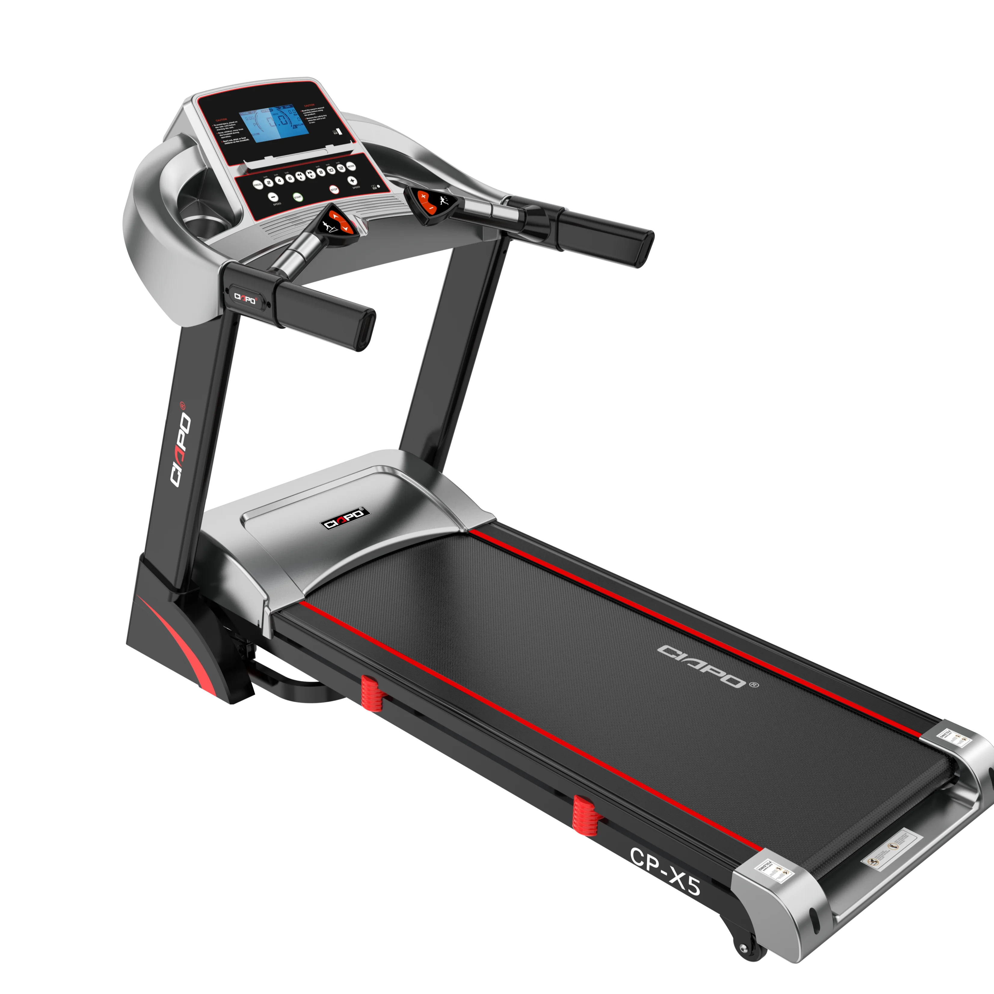 CP-X5 Heart Rate MP3 USB Silicone oil easy refilling Hydraulic Home electric Treadmill Fitness folding treadmill