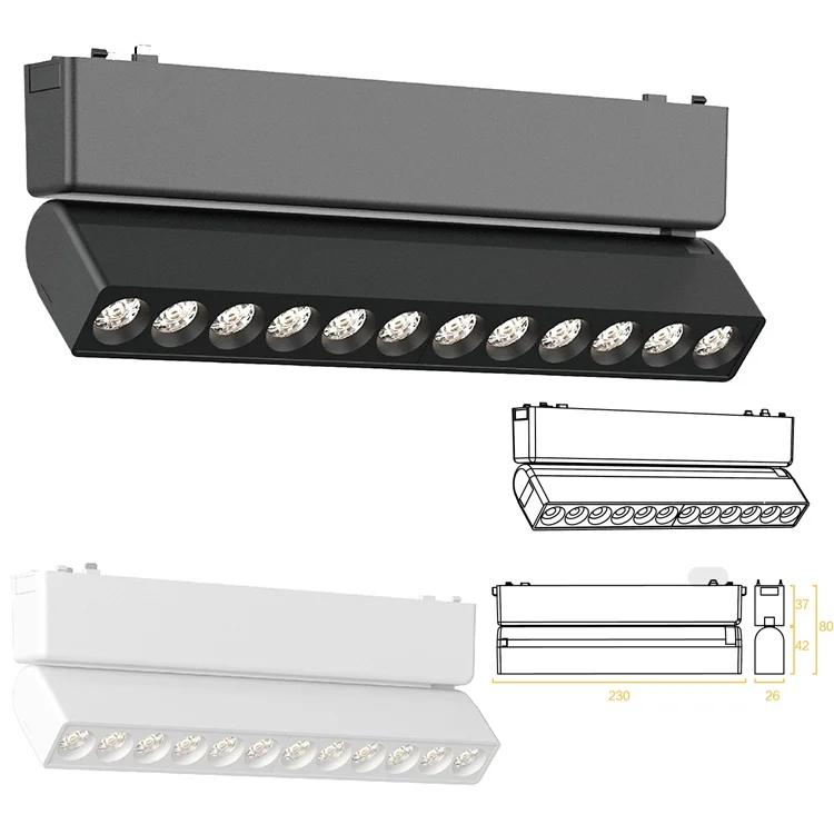 Cob spotlight housing New Designer Recessed Indoor Lighting 3000k 3500k 4000k 5000k 6000k Dc48v Commercial Home Linear Dimmable