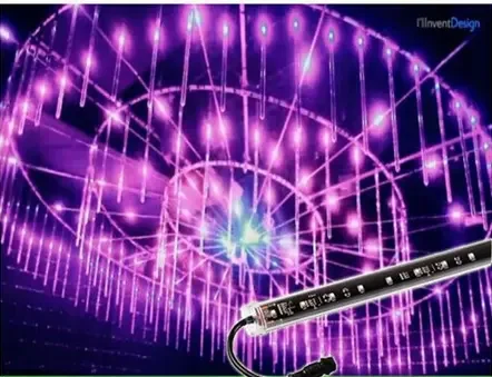 64leds Smd5050 Rgb 12v 3D 20mm Dmx Pixel Led Meteor Tube Light