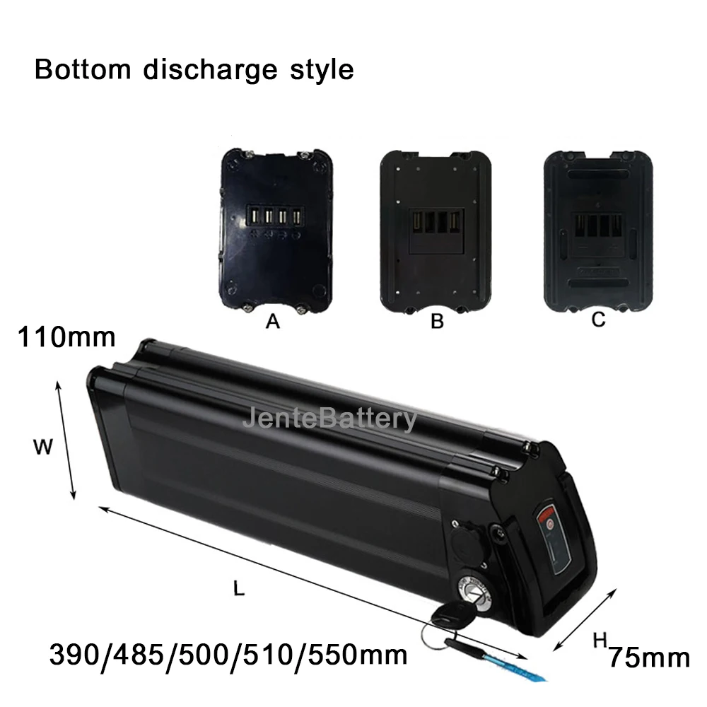 Electric 3 wheel bicycle battery 24V 36V 48V 52V 13AH 15AH 20AH 25AH 30AH lithium batteries pack